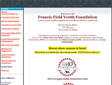 Tablet Screenshot of francisfield.org